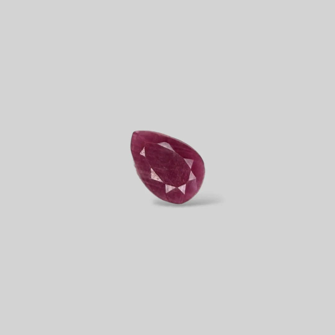 Natural Ruby Pear/Faceted Cut - 2.26 Carats