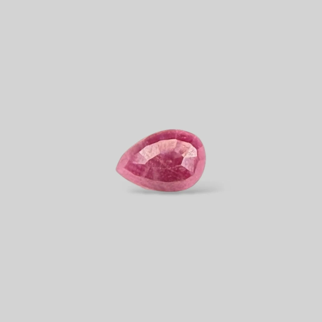 Natural Ruby Pear/Faceted Cut - 2.26 Carats