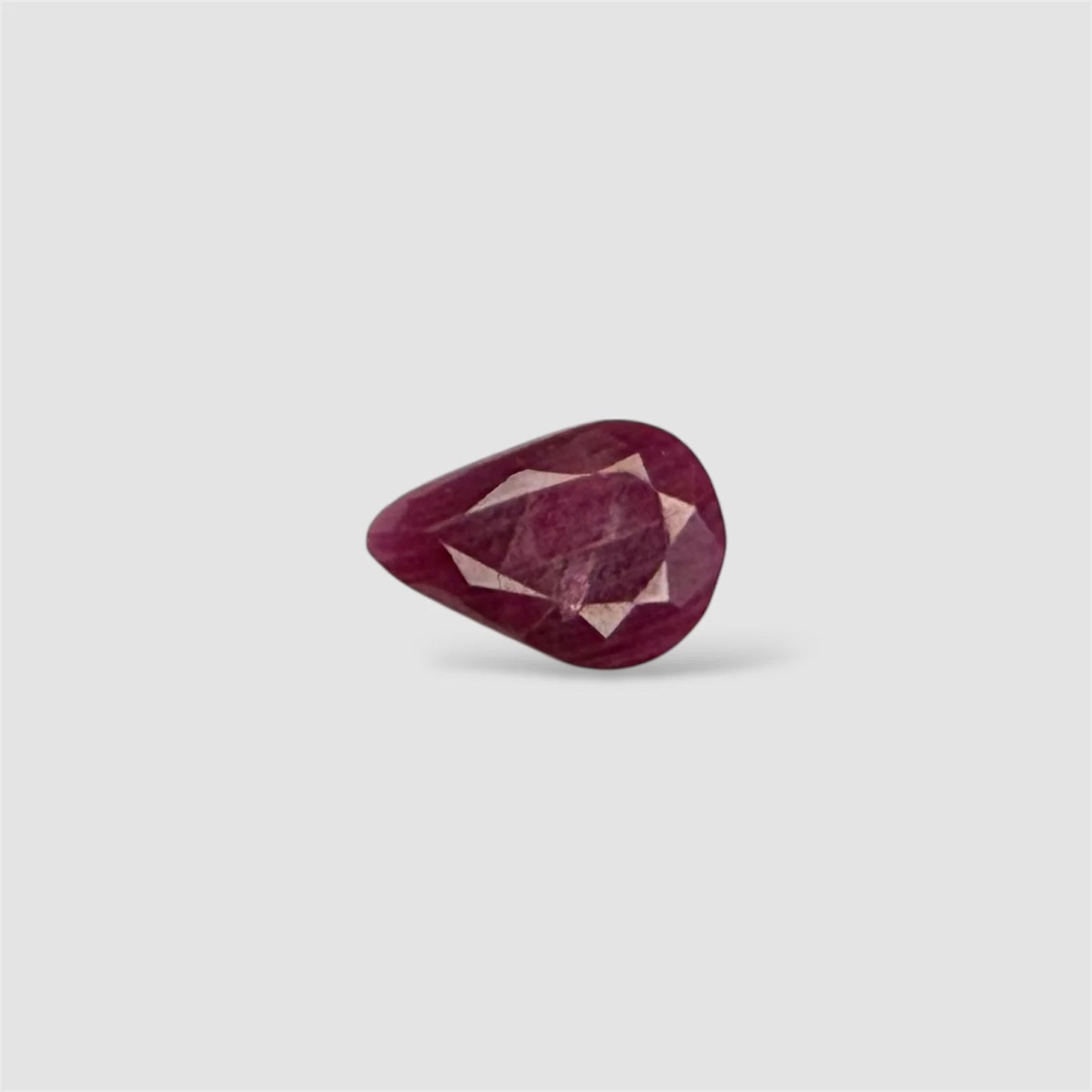 Natural Ruby Pear/Faceted Cut - 2.74 Carats