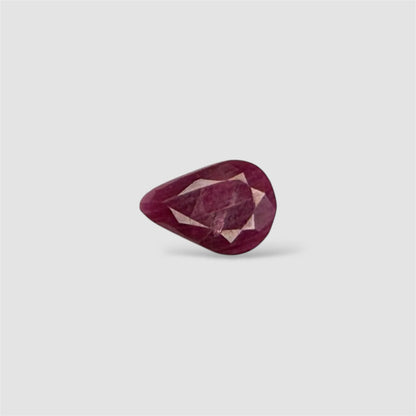 Natural Ruby Pear/Faceted Cut - 2.74 Carats