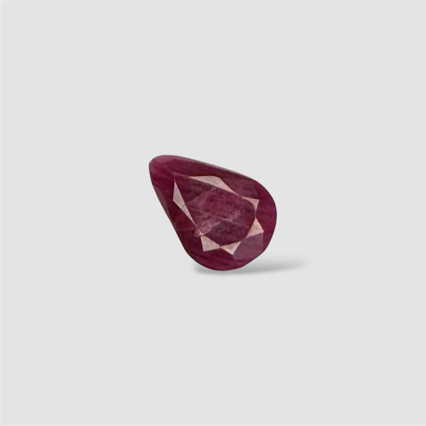 Natural Ruby Pear/Faceted Cut - 2.74 Carats