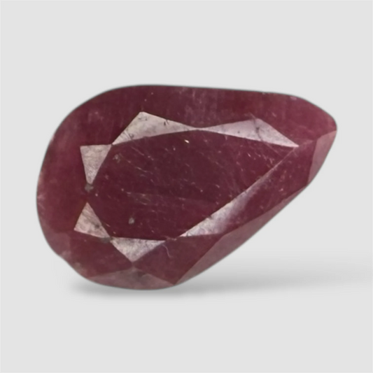 Natural Ruby Pear/Faceted Cut - 4.34 Carats