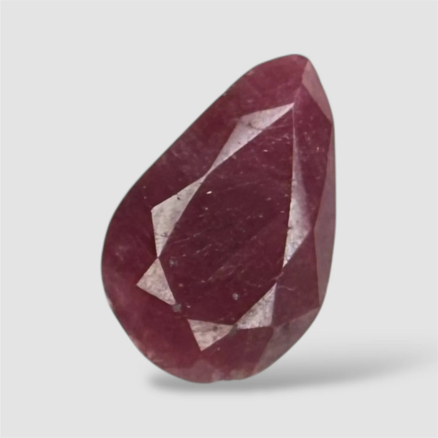 Natural Ruby Pear/Faceted Cut - 4.34 Carats