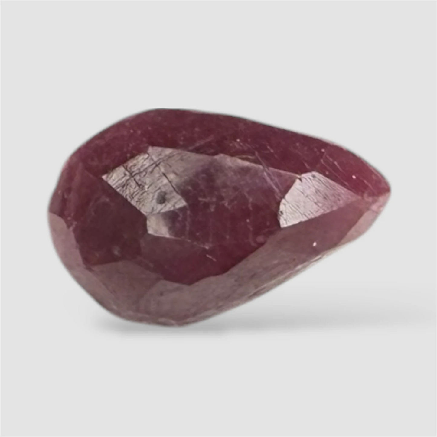 Natural Ruby Pear/Faceted Cut - 4.34 Carats