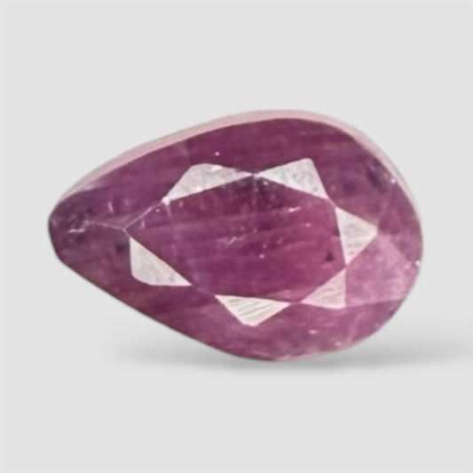 Natural Ruby Pear/Faceted Cut - 4.68 Carats