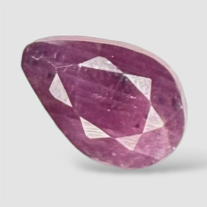 Natural Ruby Pear/Faceted Cut - 4.68 Carats