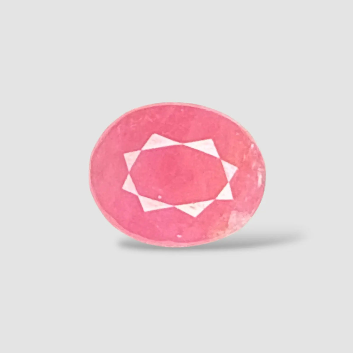 Natural Ruby Stone - Oval 2.84 Carats 9.12x7.39x4.20mm Size