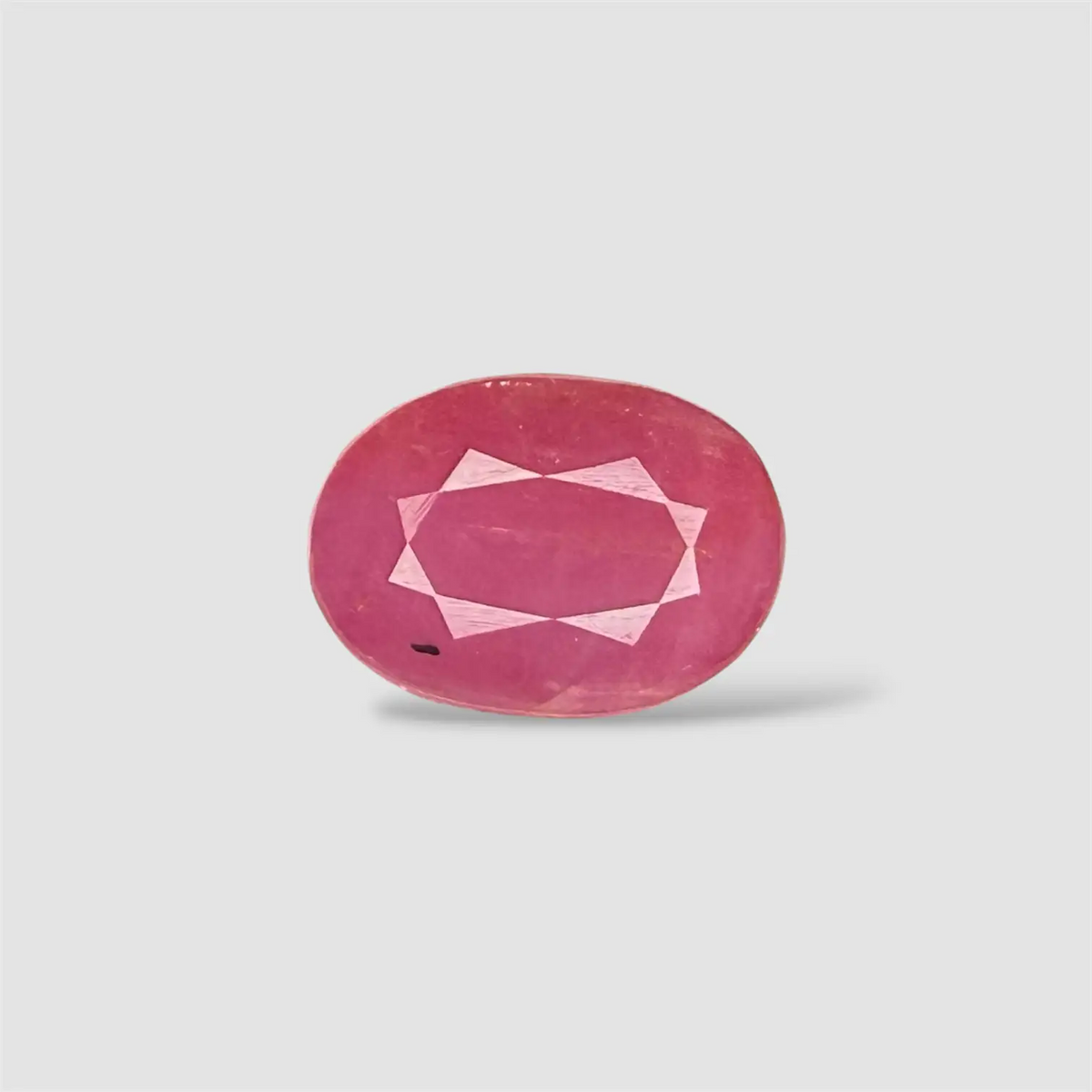 Natural Ruby Stone with Certificate - Oval 4.87 Carats 11.63x8.48x4.97mm Size