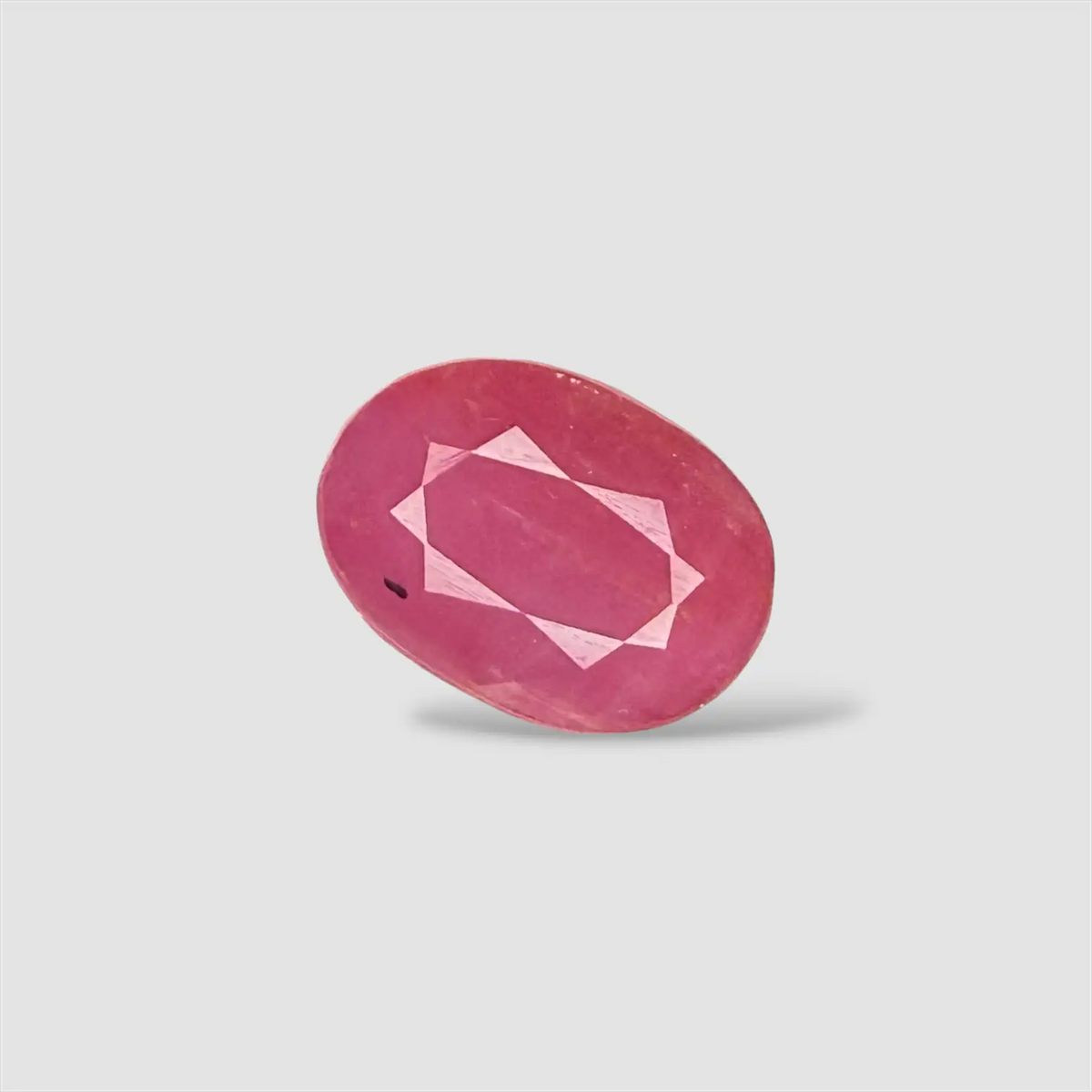 Natural Ruby Stone with Certificate - Oval 4.87 Carats 11.63x8.48x4.97mm Size