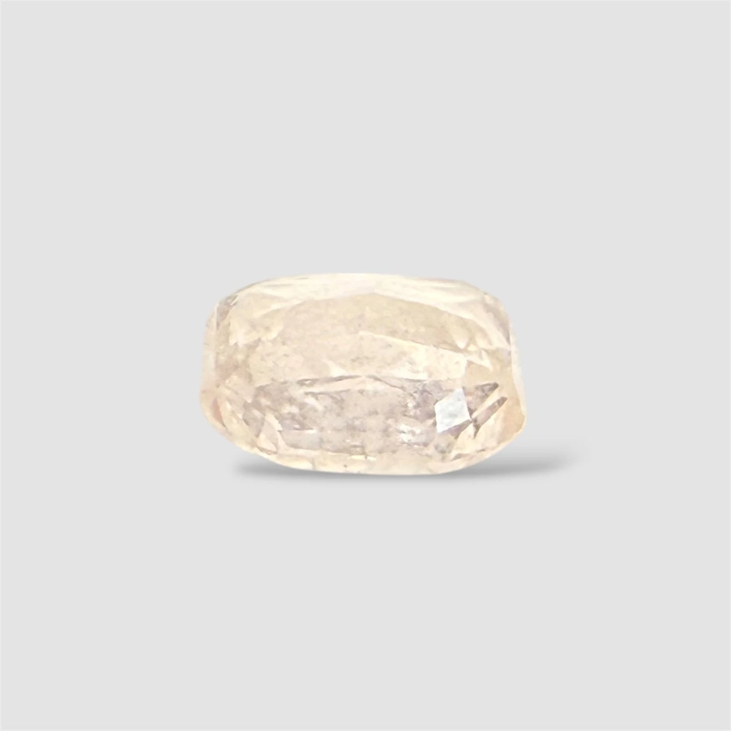 Natural White Sapphire Cut-Cornered Rectangular Cut - 9.12 Carats