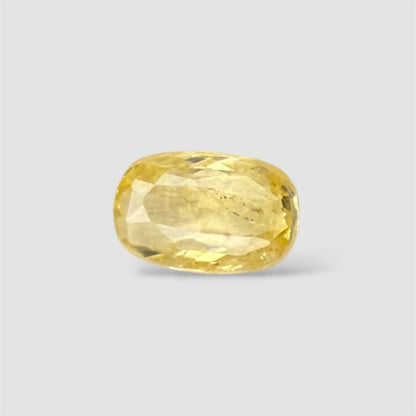 Natural Yellow Sapphire Cushion/Faceted Cut - 3.03 Carats