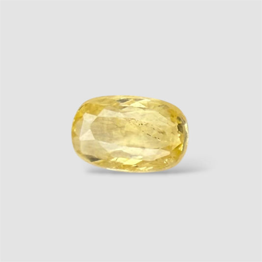 Natural Yellow Sapphire Cushion/Faceted Cut - 3.03 Carats