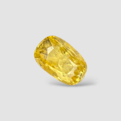 Natural Yellow Sapphire Cushion/Faceted Cut - 3.05 Carats