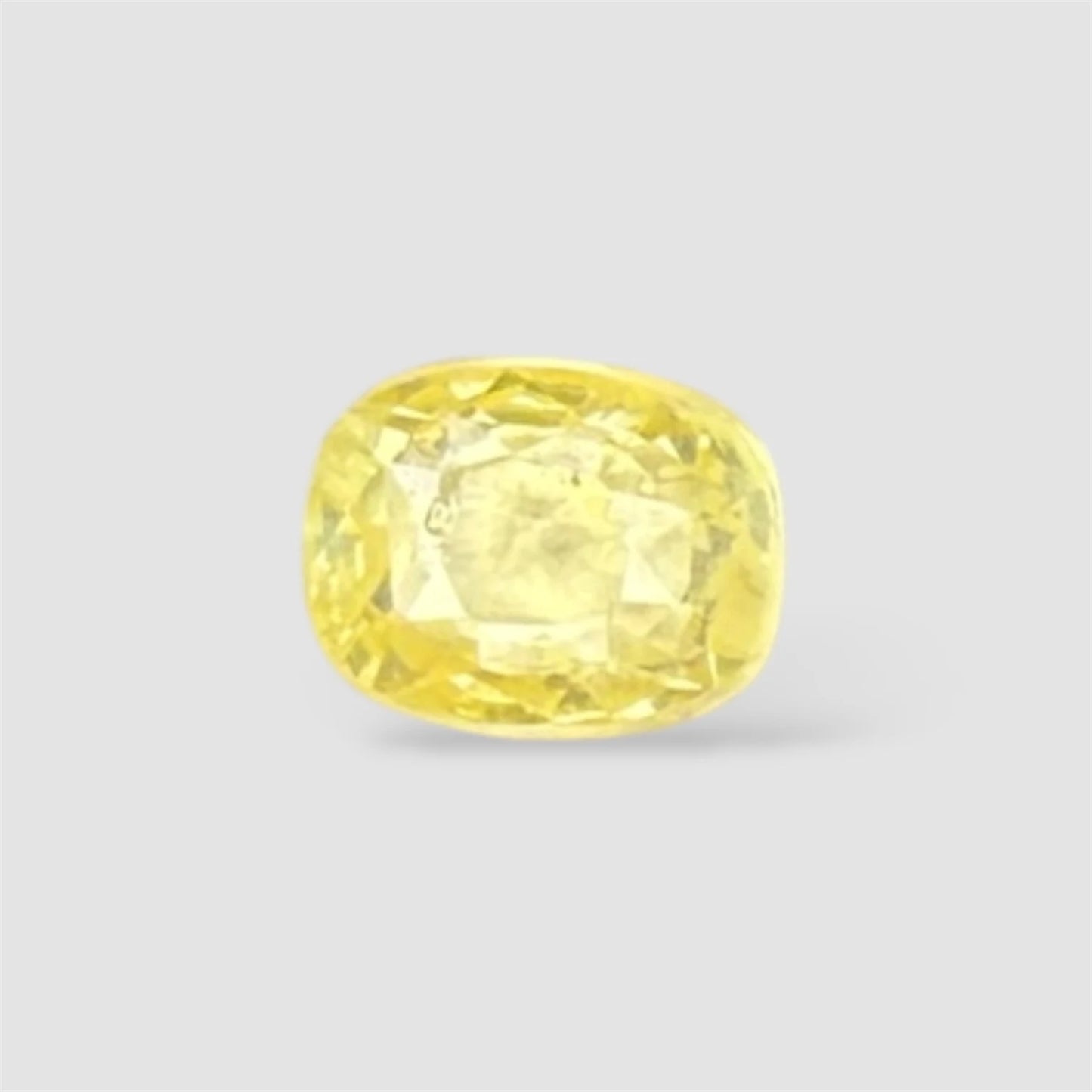 Natural Yellow Sapphire Cushion/Faceted Cut - 3.06 Carats