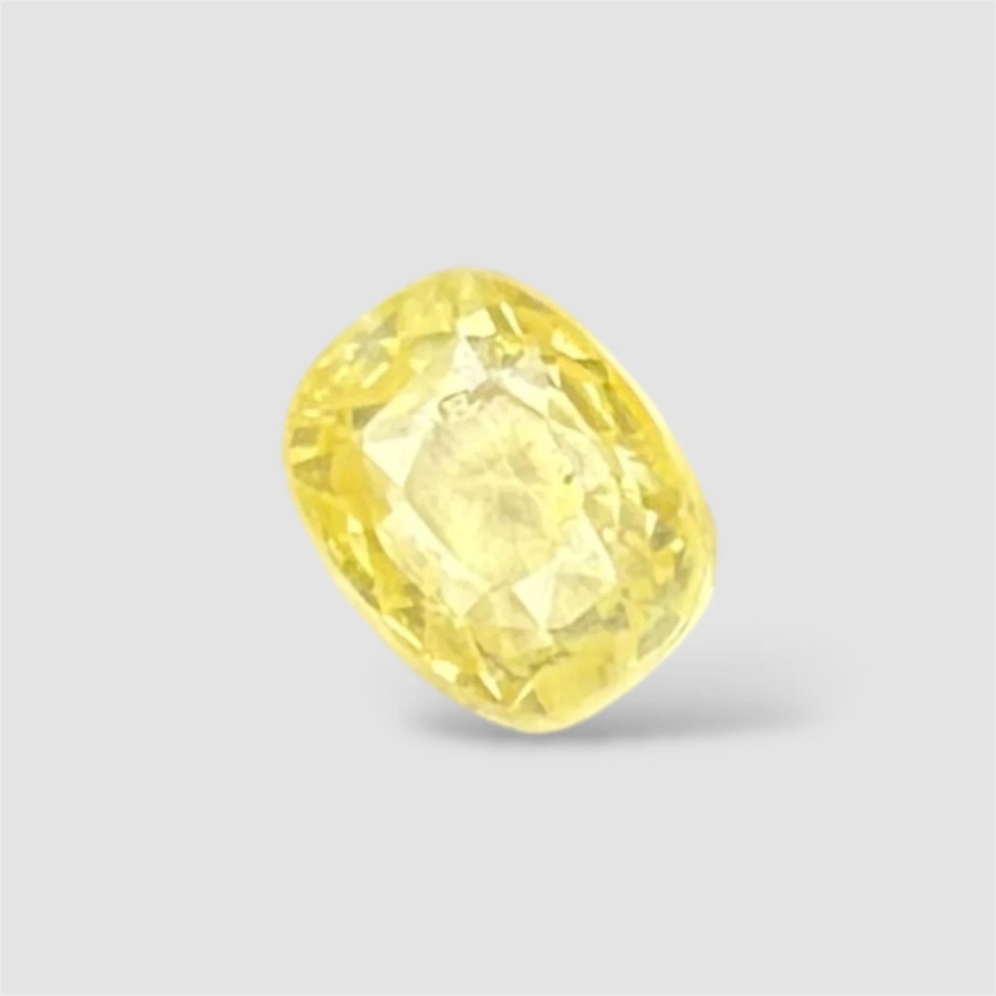 Natural Yellow Sapphire Cushion/Faceted Cut - 3.06 Carats