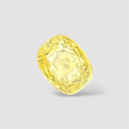 Natural Yellow Sapphire Cushion/Faceted Cut - 3.06 Carats