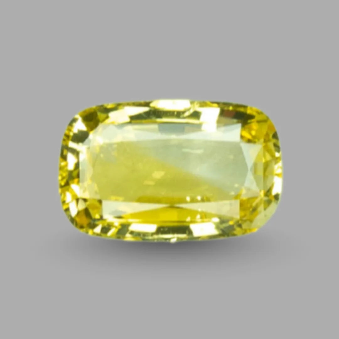 Natural Yellow Sapphire Cushion Mixed Cut - 4.03 Carats