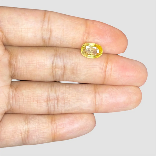 Natural Yellow Sapphire Cushion Mixed Cut - 4.04 Carats