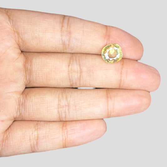 Natural Yellow Sapphire Cushion Mixed Cut - 4.63 Carats