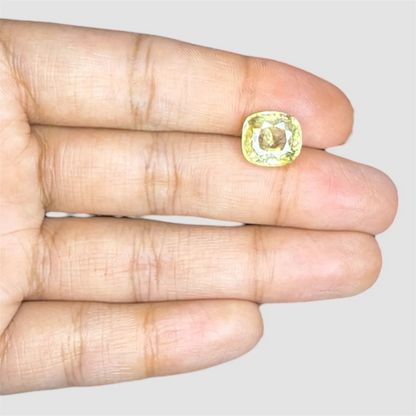 Natural Yellow Sapphire Cushion Mixed Cut - 5.89 Carats