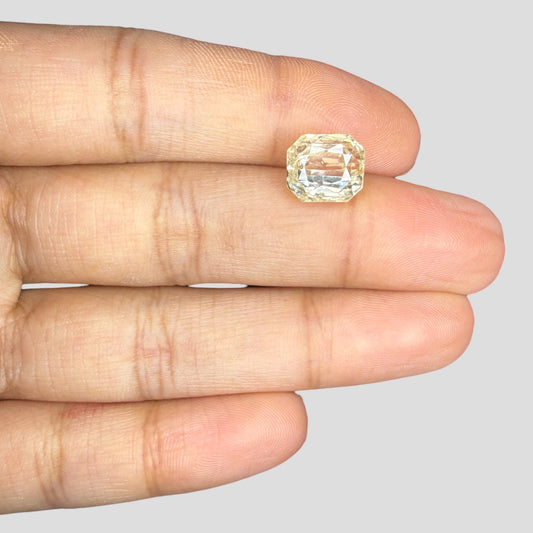 Natural Yellow Sapphire Cut Cornered Rectangular Mixed Cut - 7.20 Carats