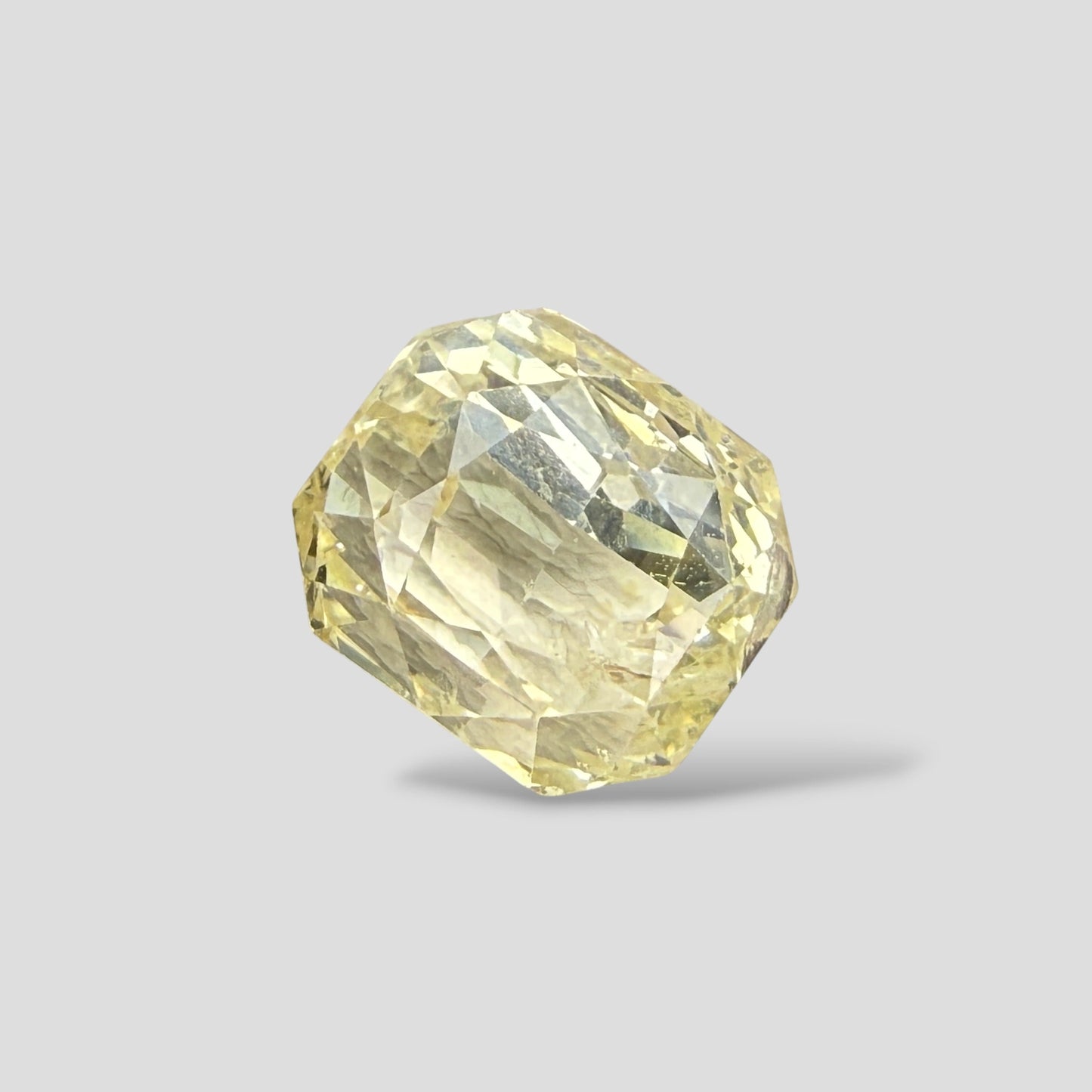 Natural Yellow Sapphire Cut Cornered Rectangular Mixed Cut - 7.20 Carats