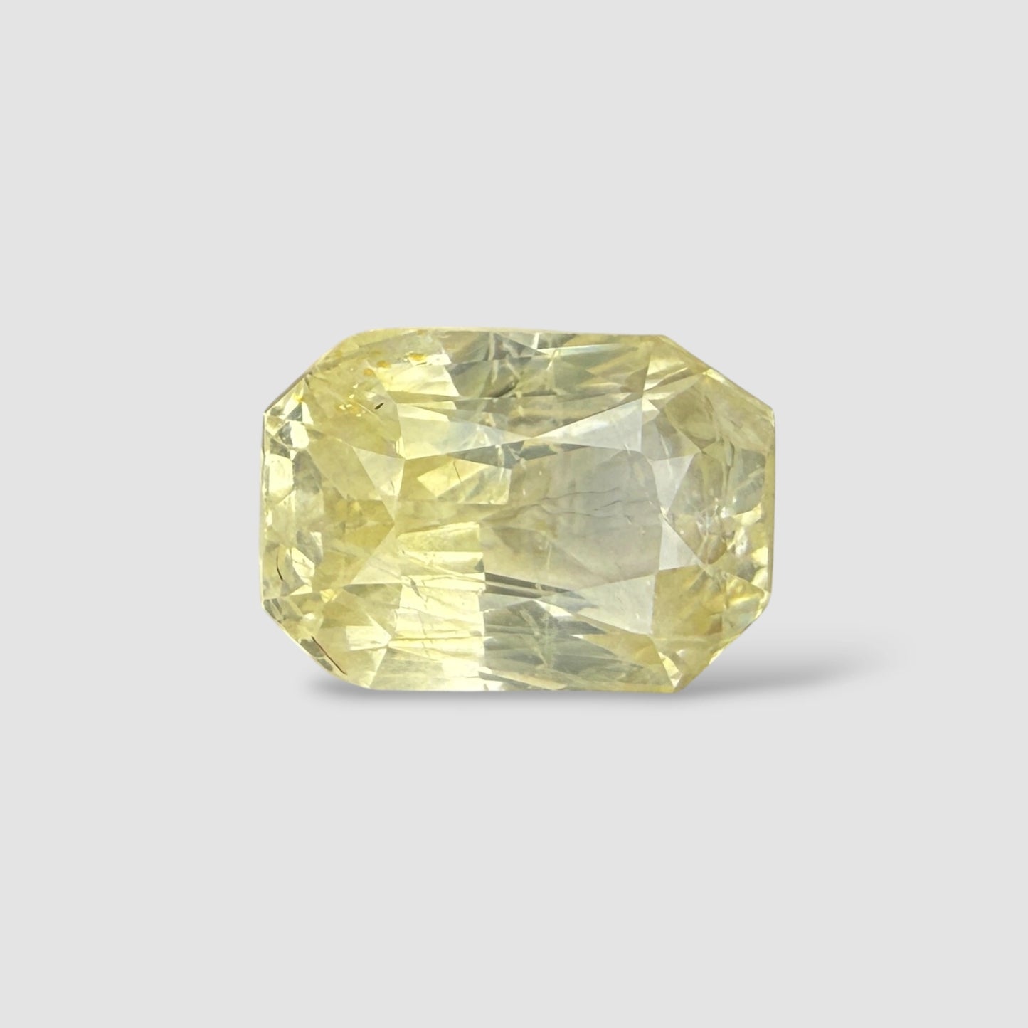 Natural Yellow Sapphire Cut Cornered Rectangular Mixed Cut - 7.56 Carats