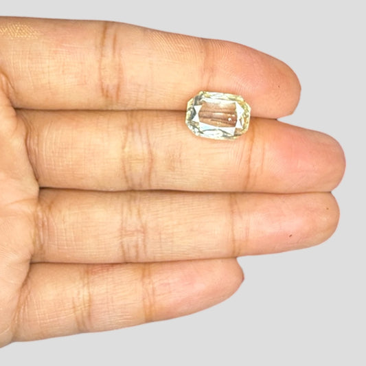 Natural Yellow Sapphire Cut Cornered Rectangular Mixed Cut - 8.1 Carats
