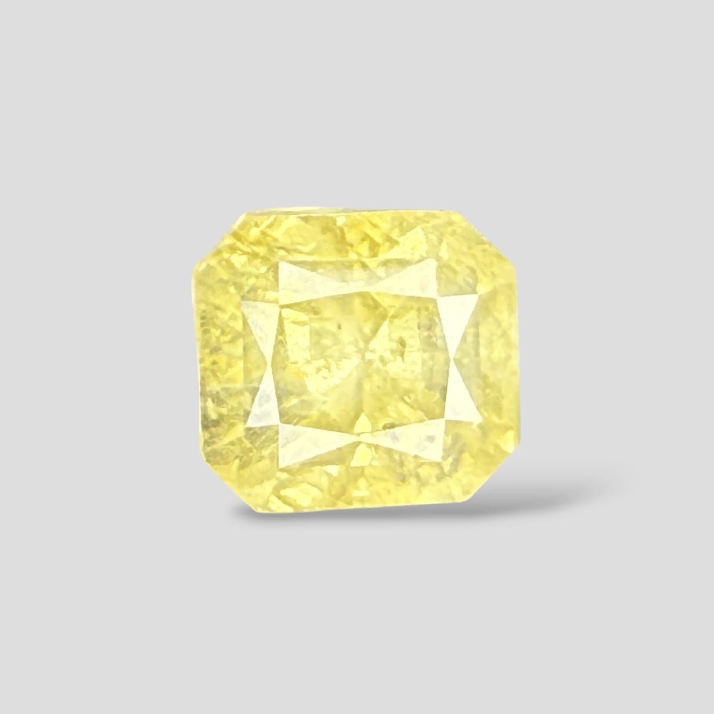 Natural Yellow Sapphire Cut Cornered Square Mixed Cut - 9.55 Carats