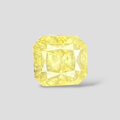 Natural Yellow Sapphire Cut Cornered Square Mixed Cut - 9.55 Carats