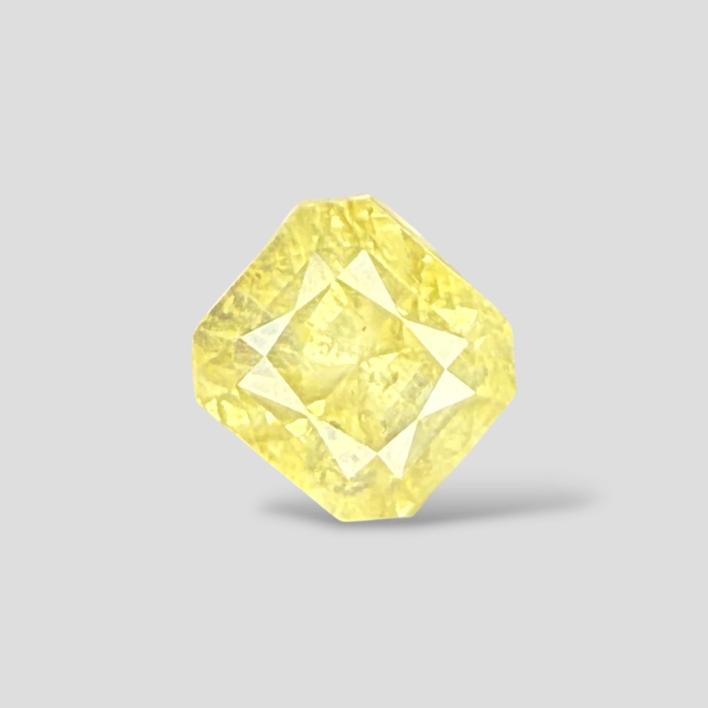 Natural Yellow Sapphire Cut Cornered Square Mixed Cut - 9.55 Carats