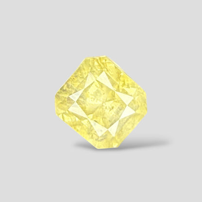 Natural Yellow Sapphire Cut Cornered Square Mixed Cut - 9.55 Carats