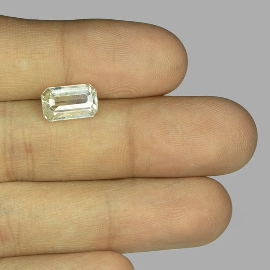 Natural Yellow Sapphire Emerald Step - 5.07 Carats