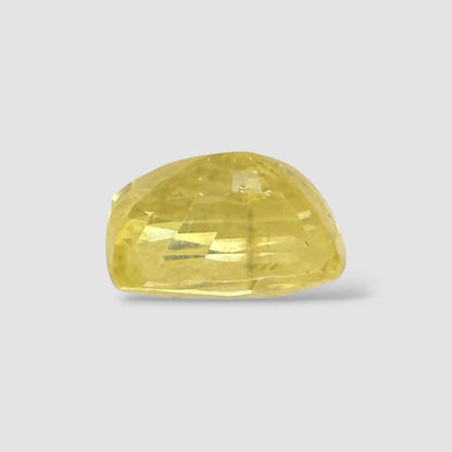 Natural Yellow Sapphire Gemstone In Cushion Shape 5.09 Carats 10.30x7.96x6.18mm Size