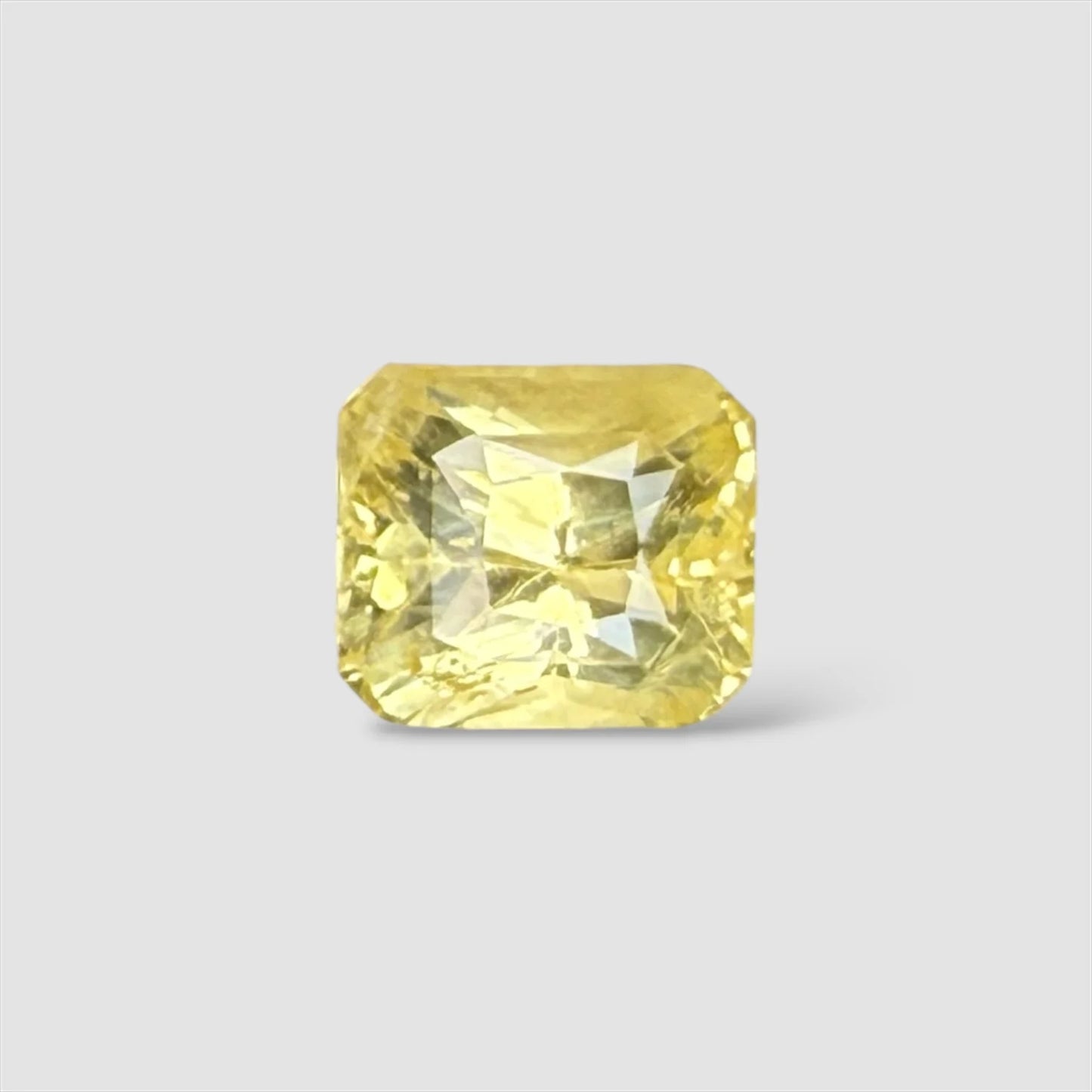 Natural Yellow Sapphire Octagon/Faceted Cut - 5.03 Carats