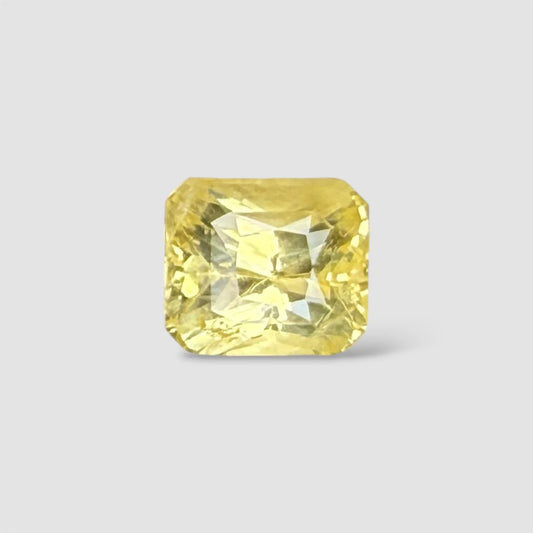 Natural Yellow Sapphire Octagon/Faceted Cut - 5.03 Carats