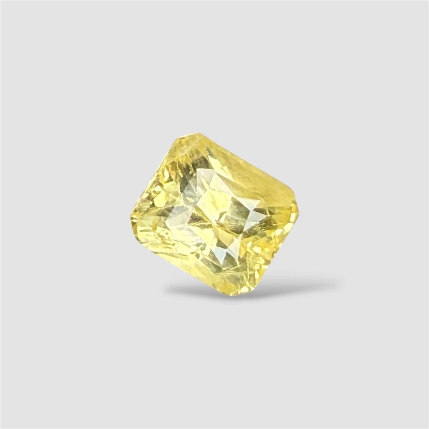Natural Yellow Sapphire Octagon/Faceted Cut - 5.03 Carats