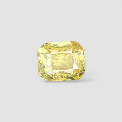 Natural Yellow Sapphire Octagon/Faceted Cut - 5.04 Carats