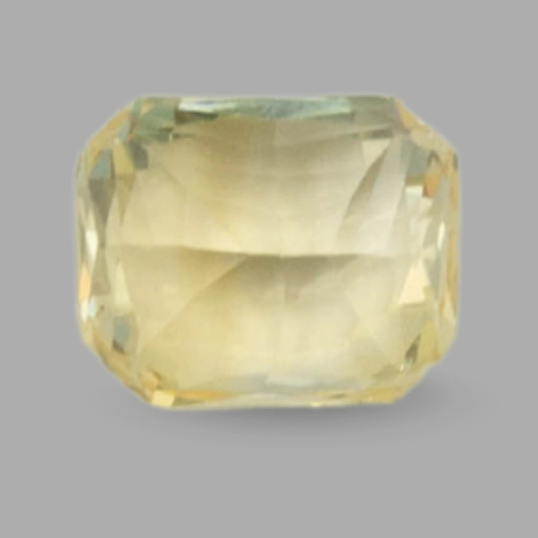 Natural Yellow Sapphire Octagonal Mixed Cut - 4.24 Carats