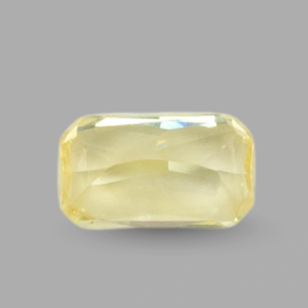 Natural Yellow Sapphire Octagonal Mixed Cut - 4.97 Carats