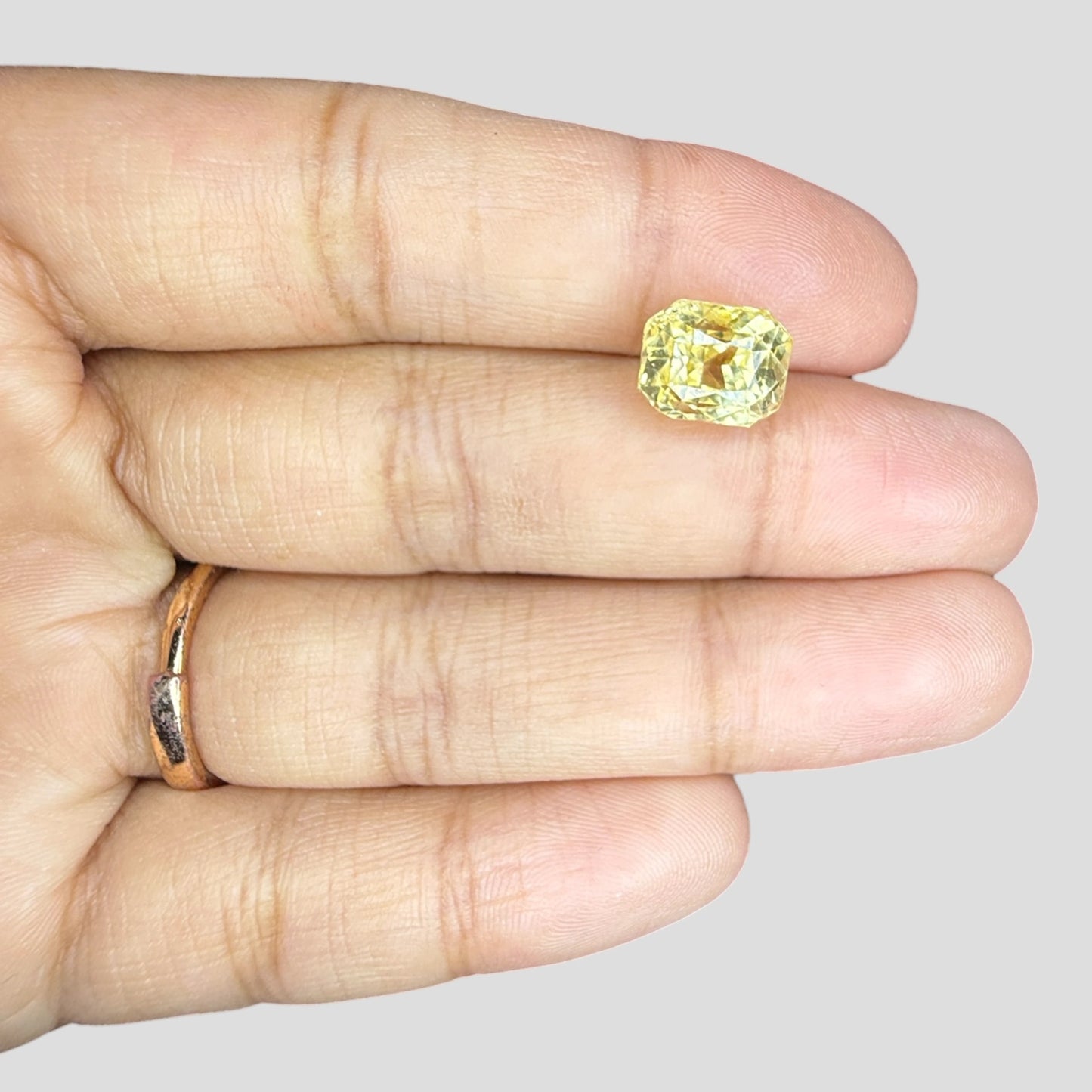 Natural Yellow Sapphire Octagonal Mixed Cut - 5.25 Carats