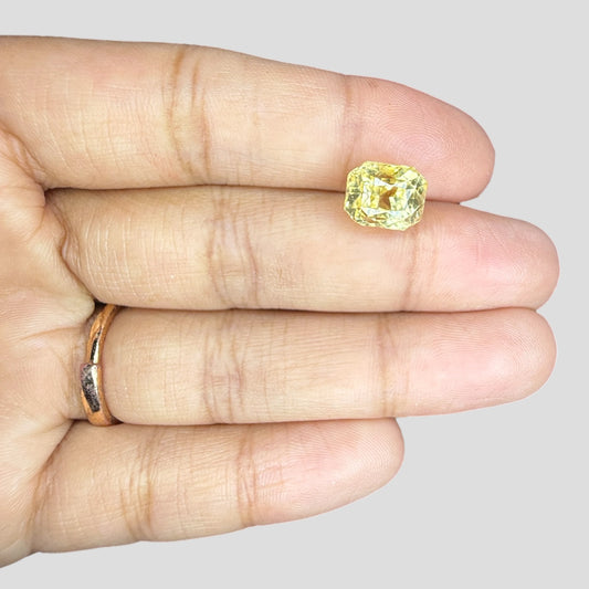 Natural Yellow Sapphire Octagonal Mixed Cut - 5.25 Carats