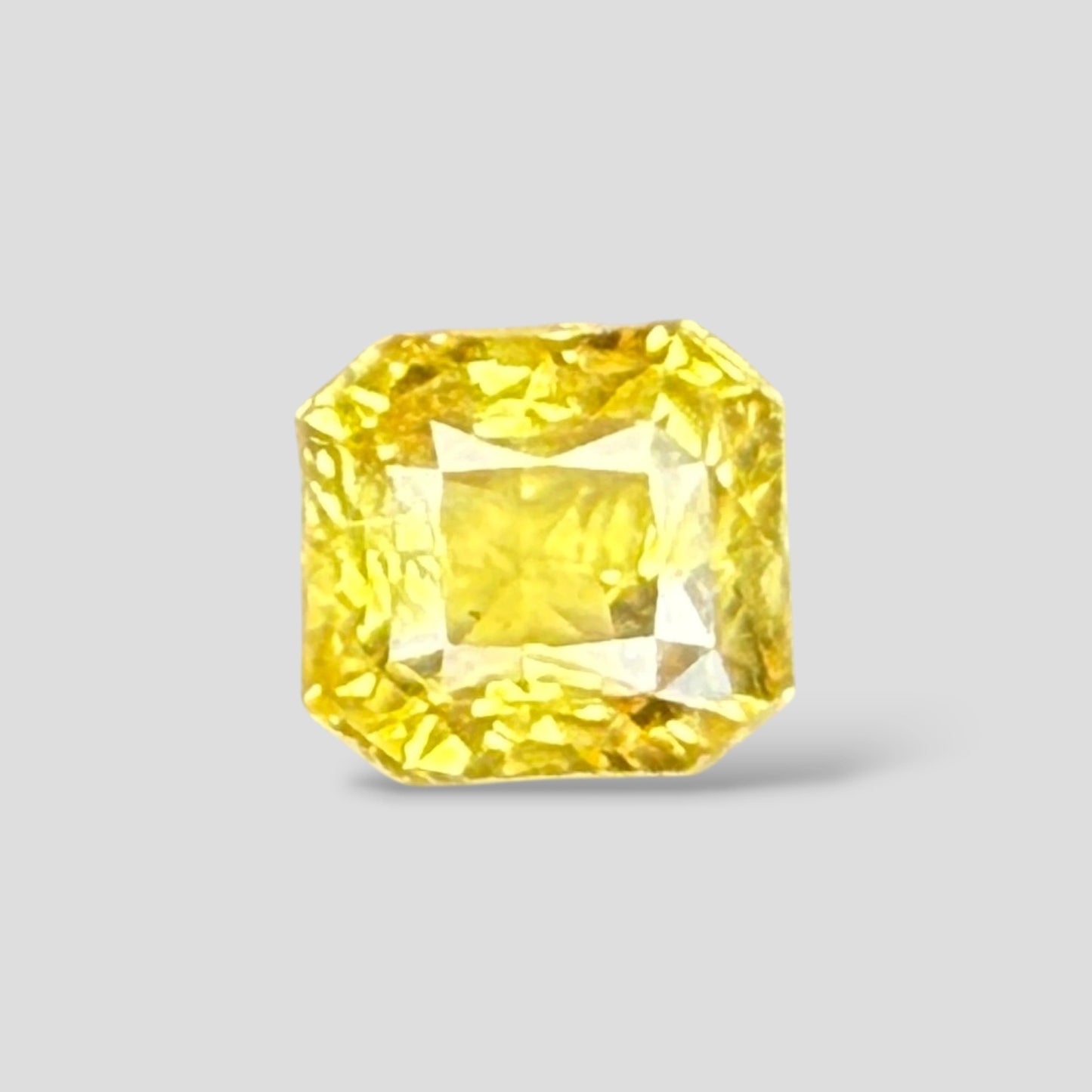 Natural Yellow Sapphire Octagonal Mixed Cut - 5.52 Carats