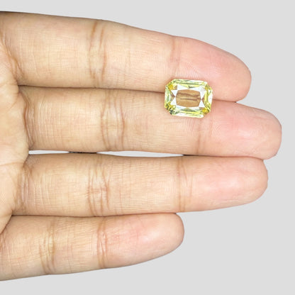 Natural Yellow Sapphire Octagonal Mixed Cut - 5.58 Carats