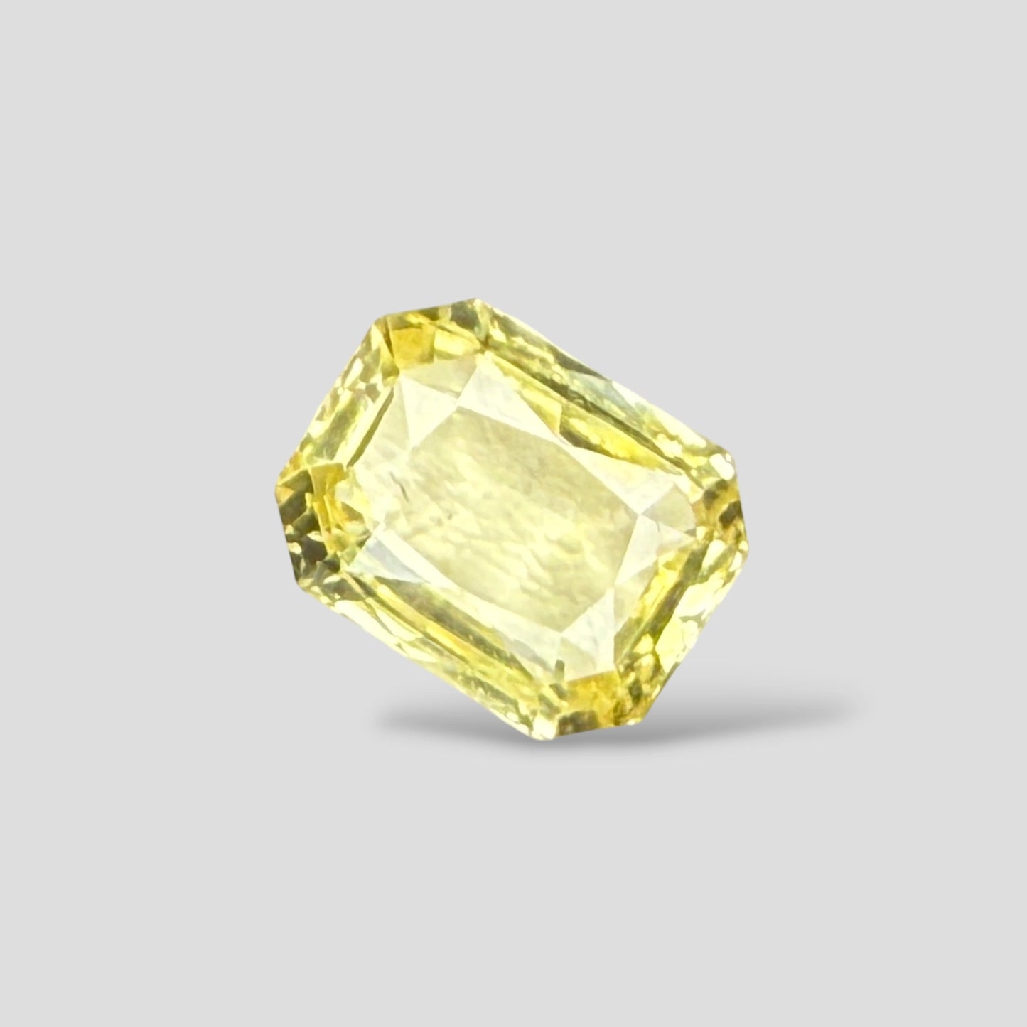 Natural Yellow Sapphire Octagonal Mixed Cut - 5.58 Carats