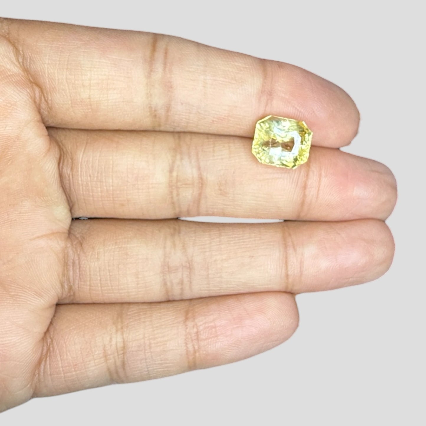 Natural Yellow Sapphire Octagonal Mixed Cut - 5.97 Carats