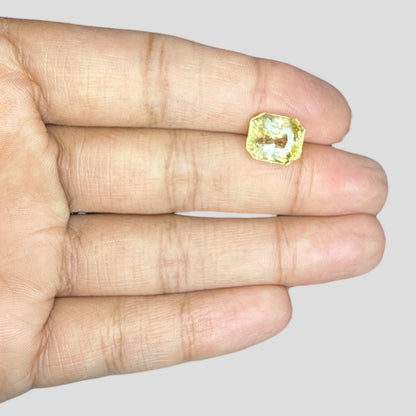 Natural Yellow Sapphire Octagonal Mixed Cut - 5.97 Carats