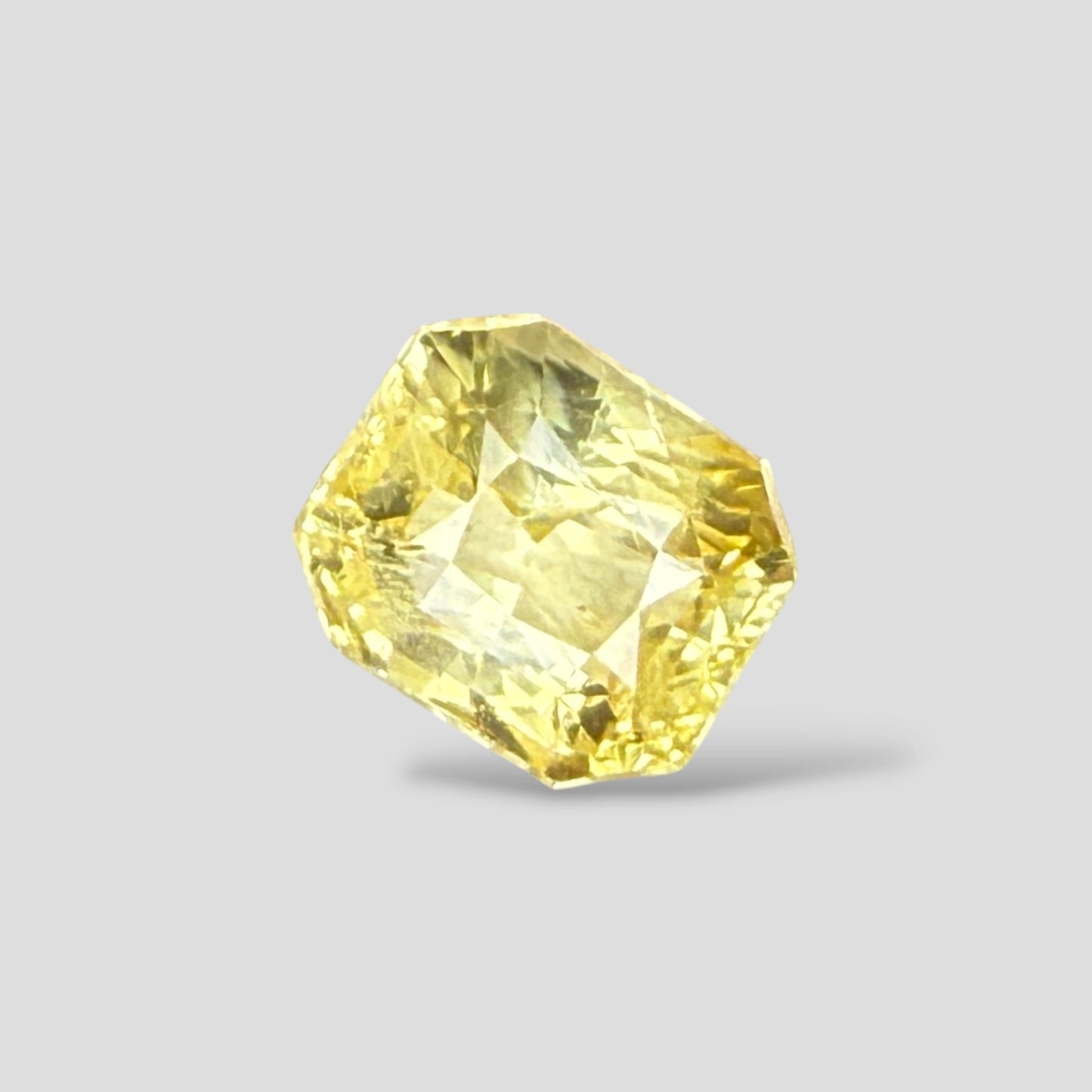 Natural Yellow Sapphire Octagonal Mixed Cut - 5.97 Carats