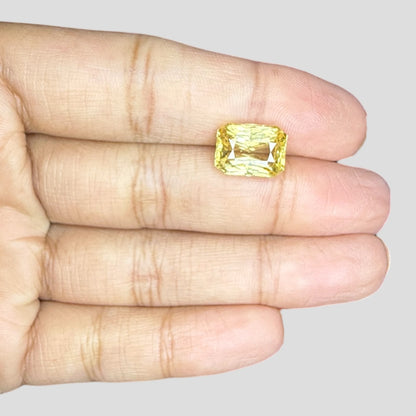 Natural Yellow Sapphire Octagonal Mixed Cut - 6.43 Carats