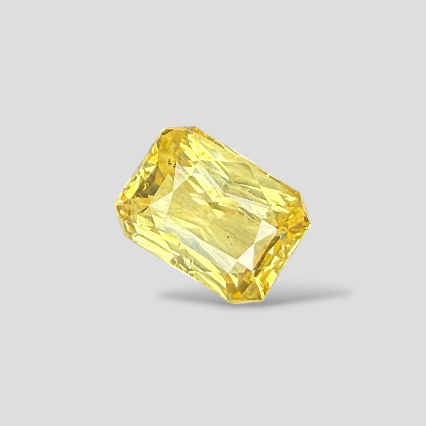 Natural Yellow Sapphire Octagonal Mixed Cut - 6.43 Carats